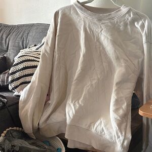 BP White Crew Neck Women's Sweater